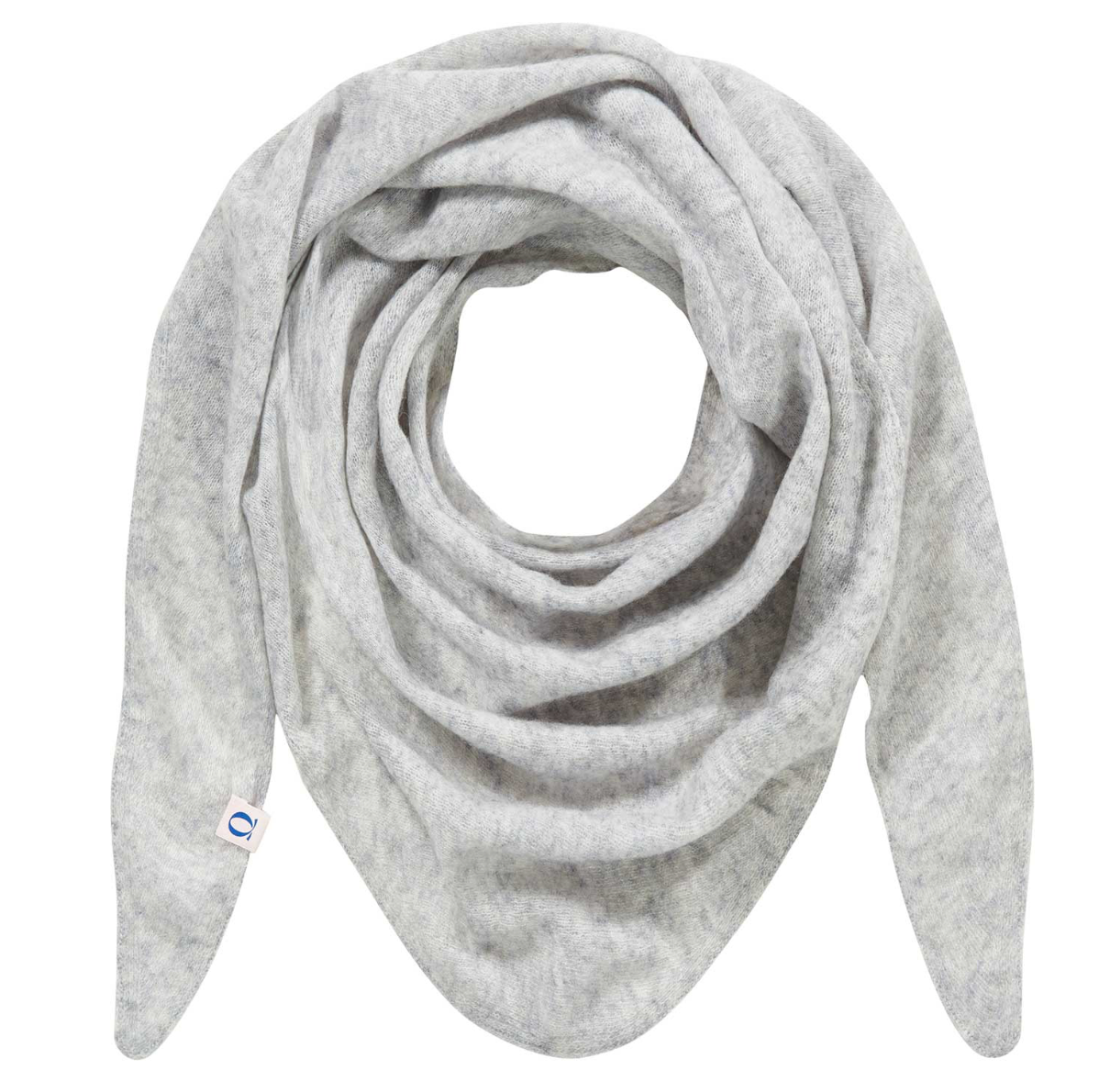 PURSCHÖN Pure Cashmere 3-Eck Tuch Silber