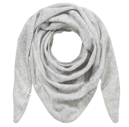 PURSCHÖN Pure Cashmere 3-Eck Tuch Silber