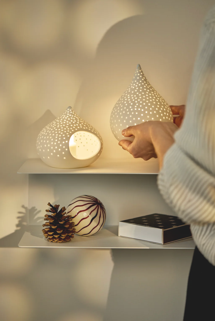 RAEDER DESIGN Teelichthalter Wassertropfen