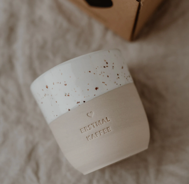 EULENSCHNITT Becher Erstmal Kaffee