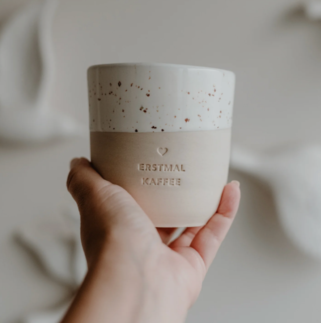 EULENSCHNITT Becher Erstmal Kaffee