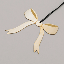 Lade das Bild in den Galerie-Viewer, EULENSCHNITT Anhänger Schleife 6er Set Gold
