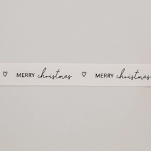 Lade das Bild in den Galerie-Viewer, EULENSCHNITT Geschenkband Merry Christmas
