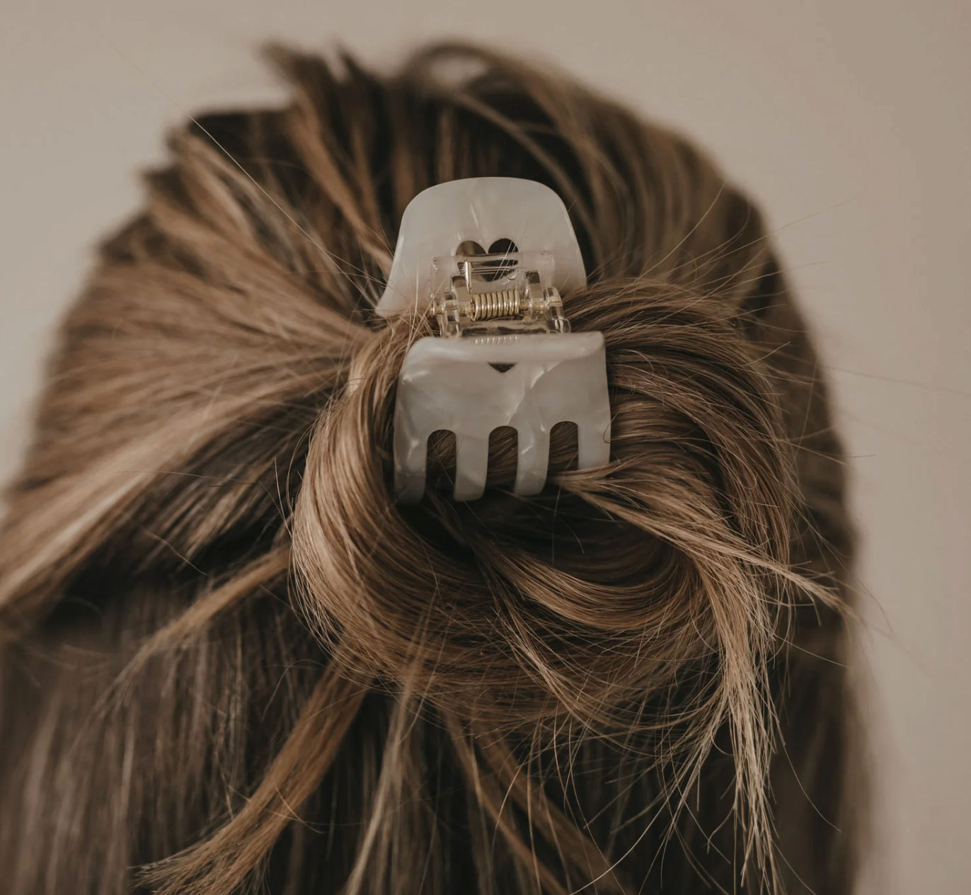 EULENSCHNITT Kleine Haarspange Herz Pearl