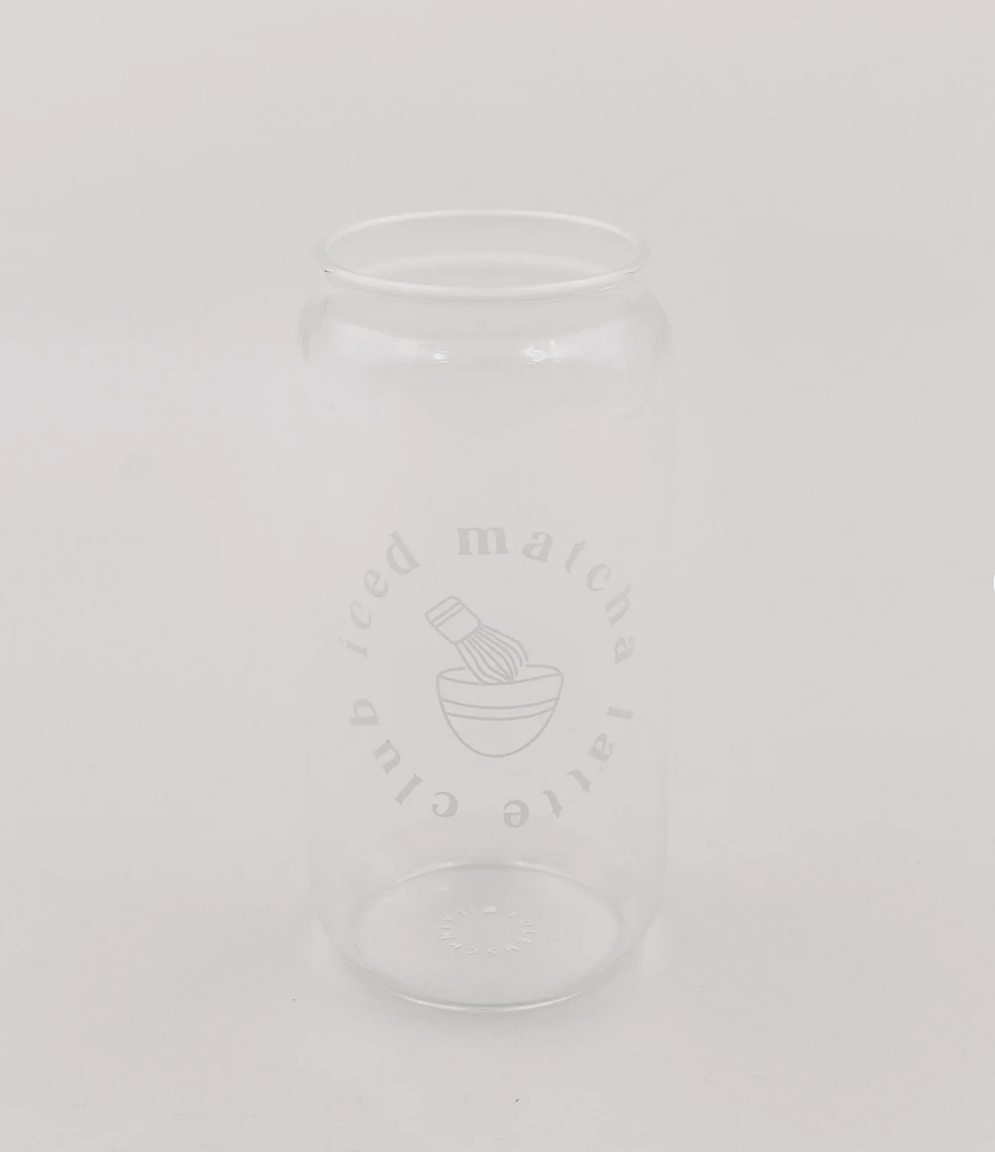 EULENSCHNITT Hohes Trinkglas Iced Matcha Latte Club