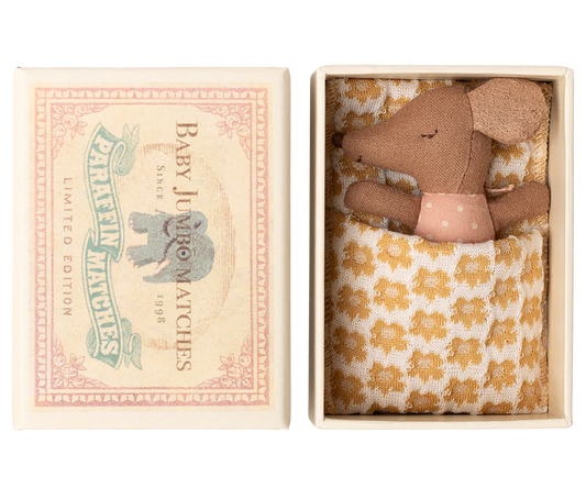 MAILEG Babymaus Mädchen in Streichholzschachtel