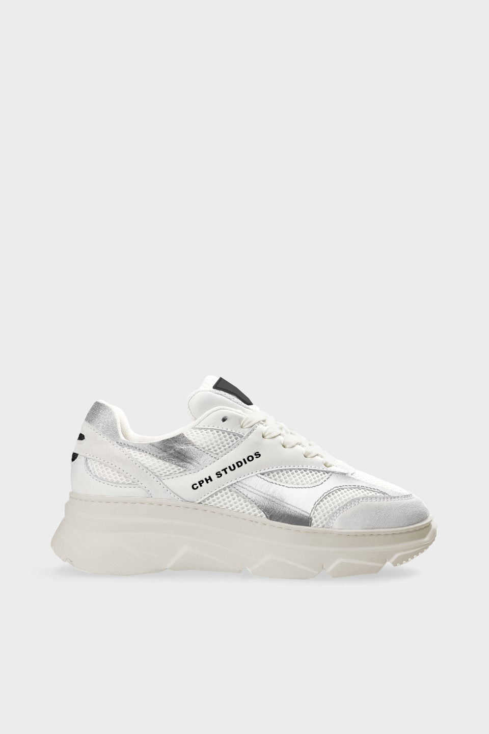 COPENHAGEN STUDIOS CPH54 Sneaker Material Mix White/ Silver