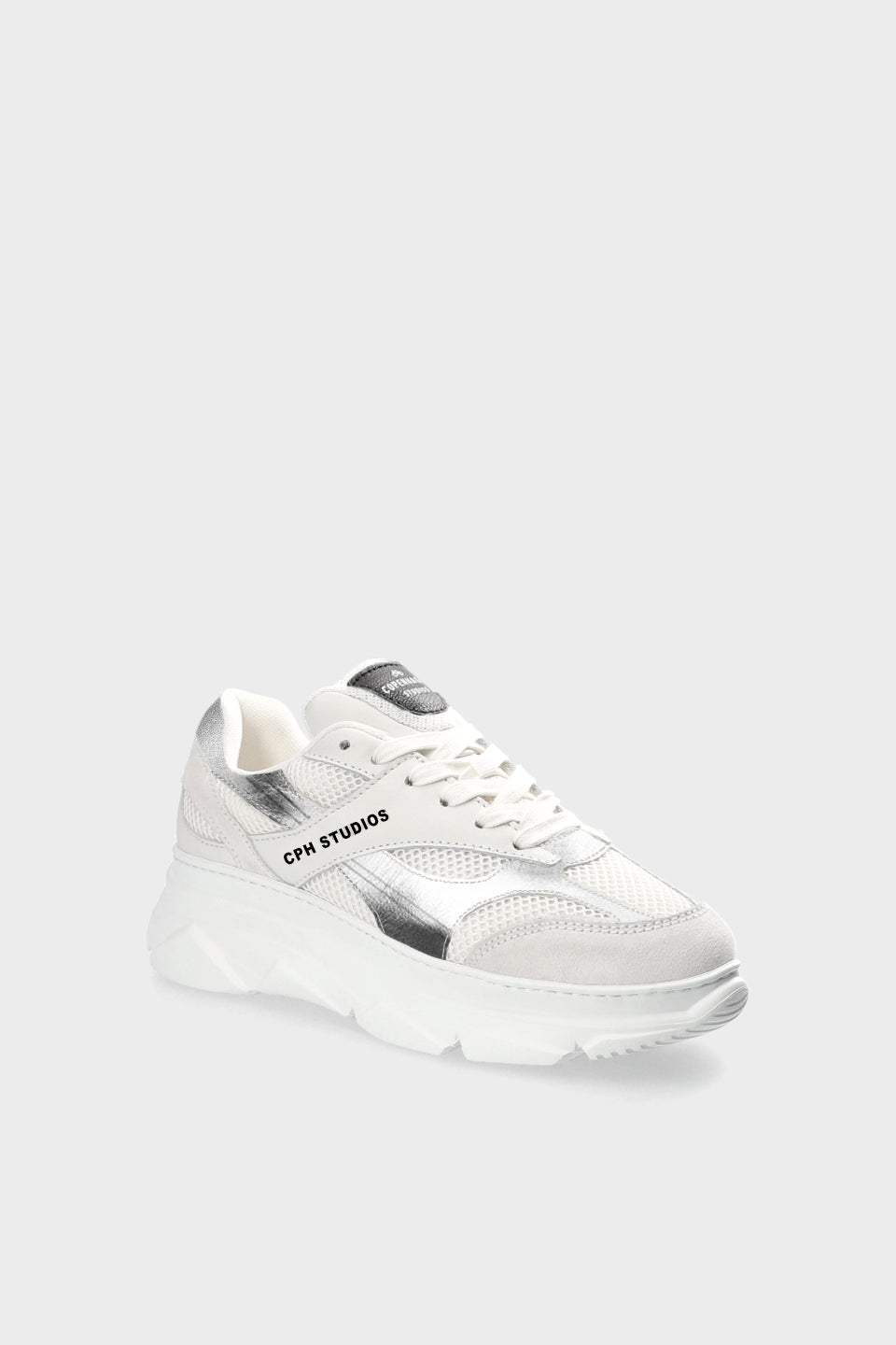 COPENHAGEN STUDIOS CPH54 Sneaker Material Mix White/ Silver