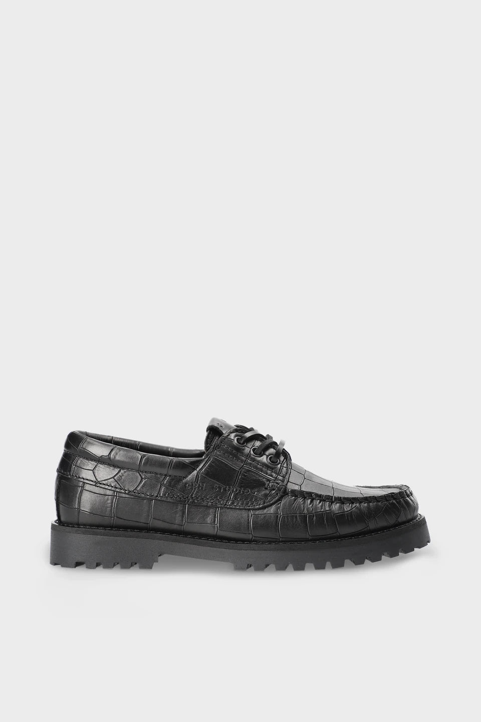 COPENHAGEN STUDIOS Bootsschuhe CPH616 Croco Leather Black