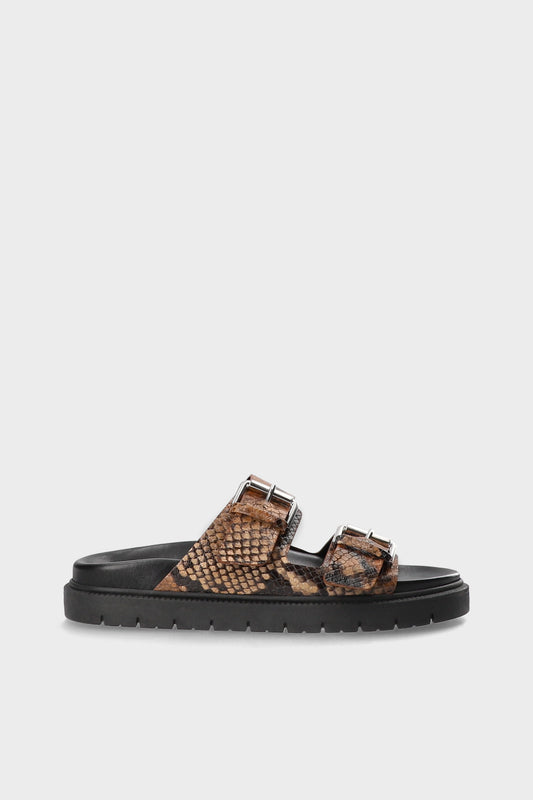 COPENHAGEN STUDIOS Sandale CPH701 Snake Brown