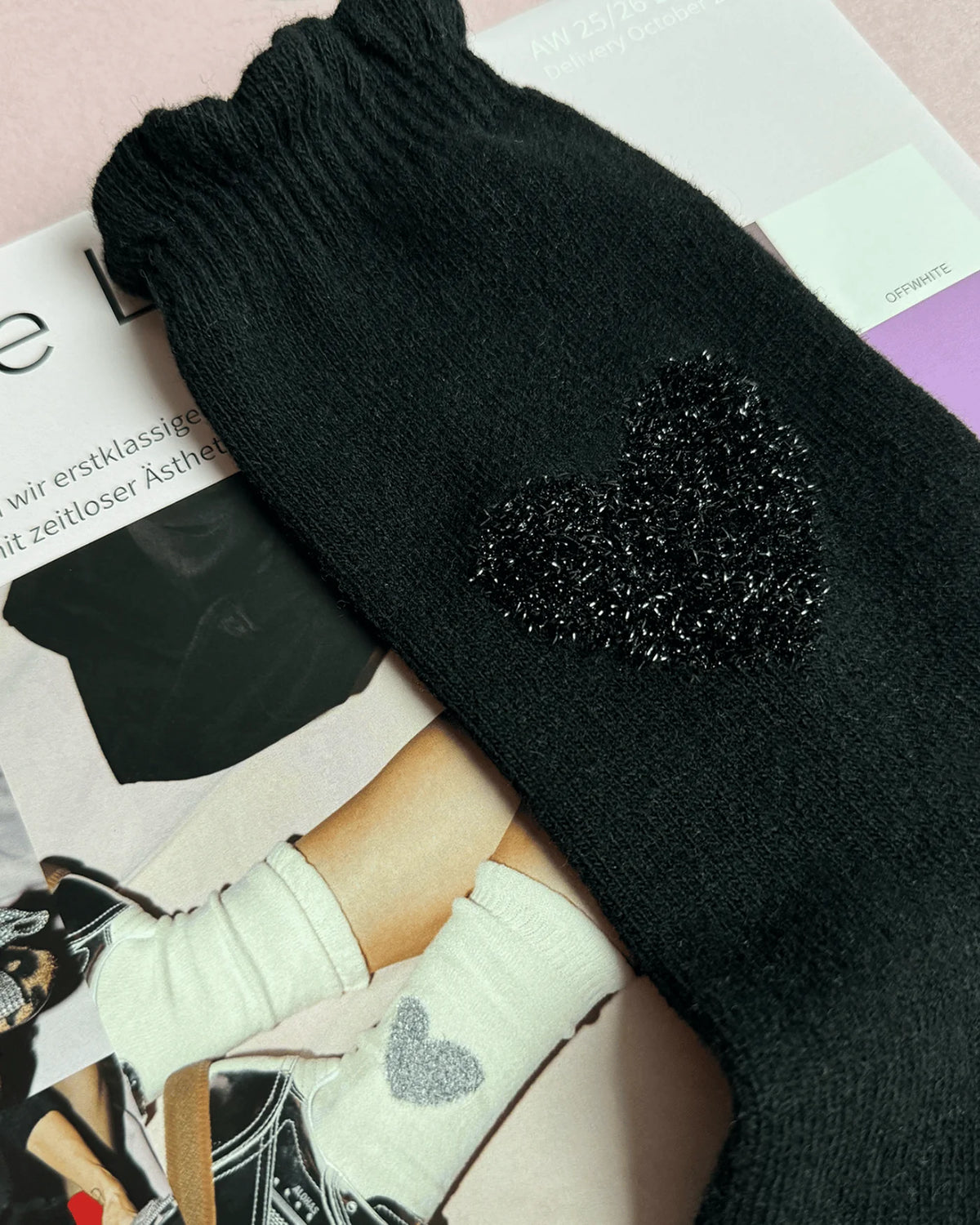 OOLEY Socken Cashmere Elegance Black
