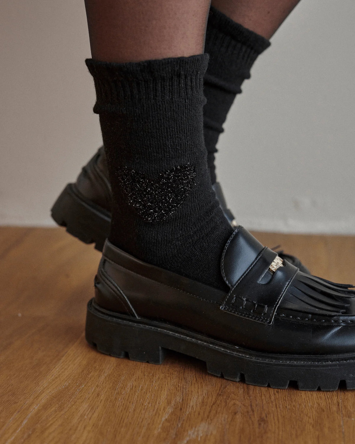 OOLEY Socken Cashmere Elegance Black