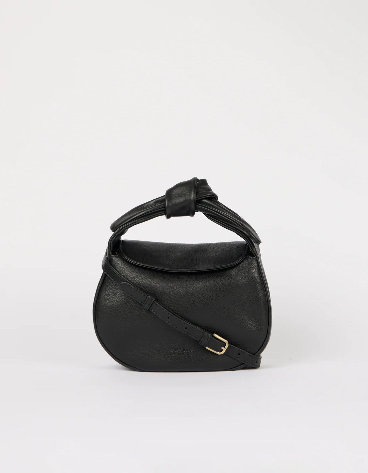 O MY BAG Bag Handtasche Coco Croissant Black Soft Grain