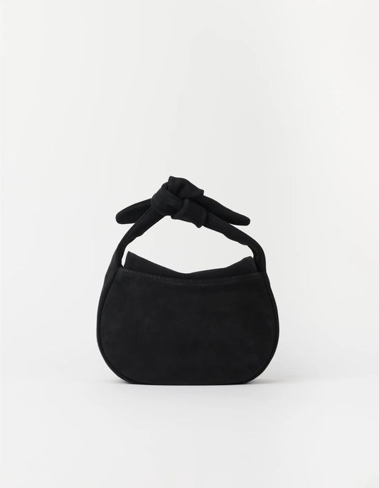 O MY BAG Bag Handtasche Coco Croissant Suede Black