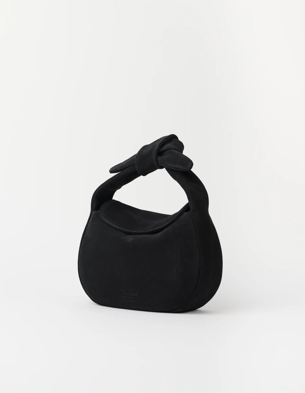 O MY BAG Bag Handtasche Coco Croissant Suede Black