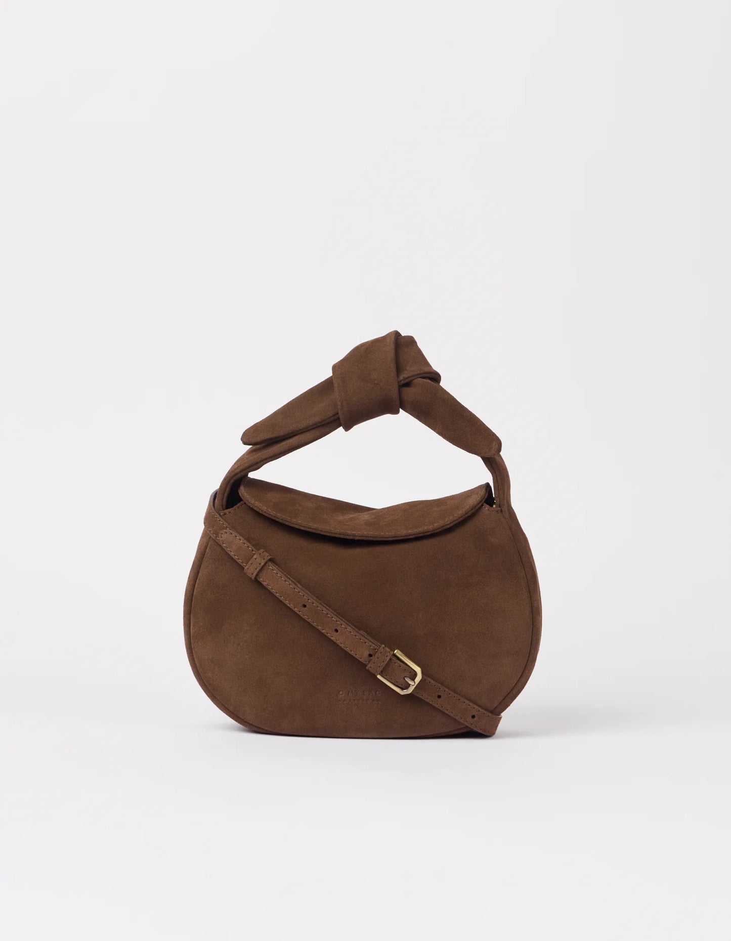 O MY BAG Bag Handtasche Coco Croissant Chocolate Suede