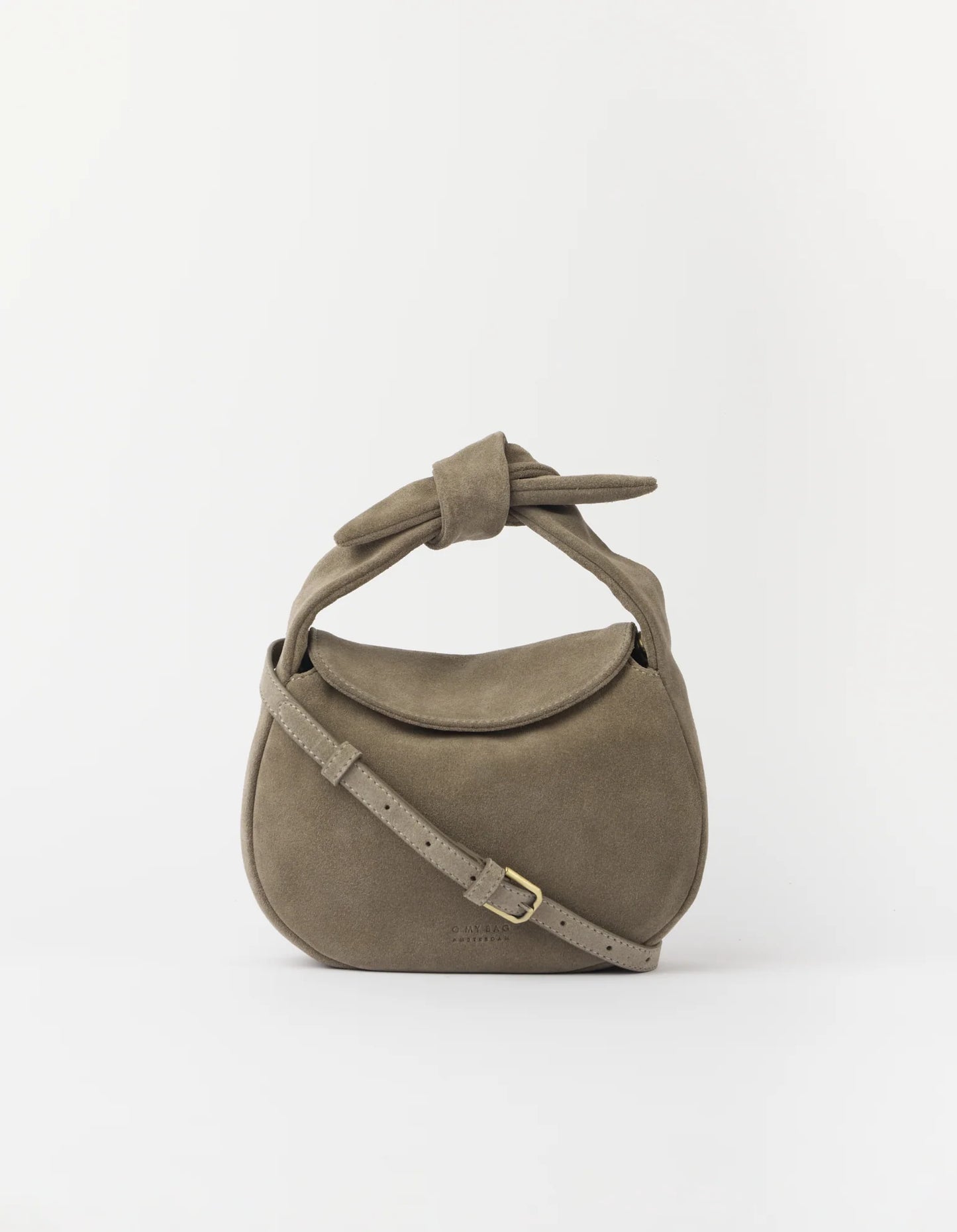 O MY BAG Bag Handtasche Coco Croissant Clay Suede