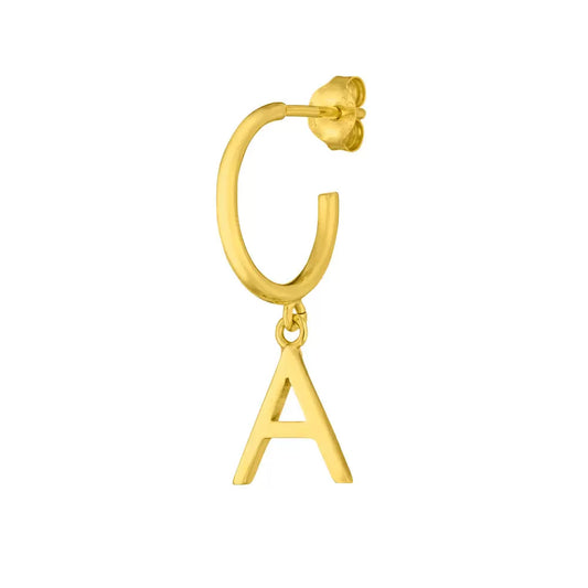 LEAF Creole mit Buchstabe Gelbgold