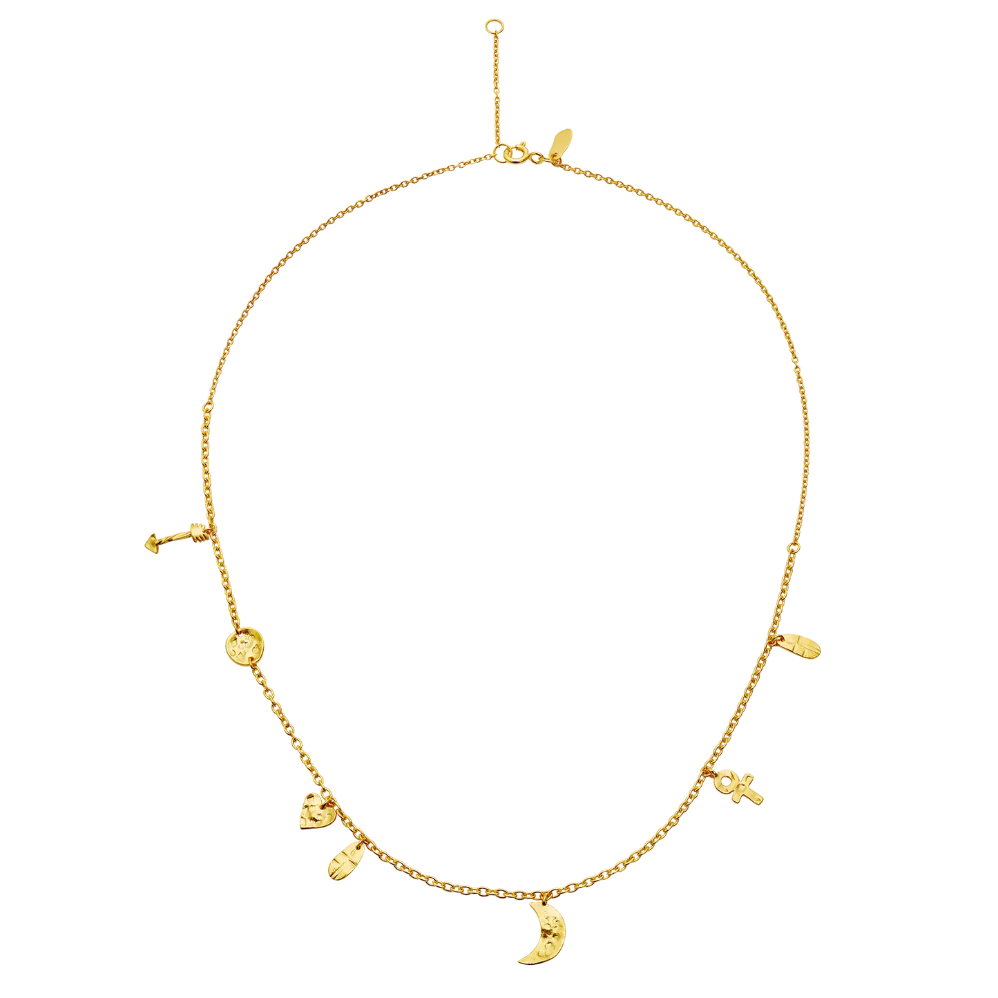 MAANESTEN Halskette Cresida Gelbgold