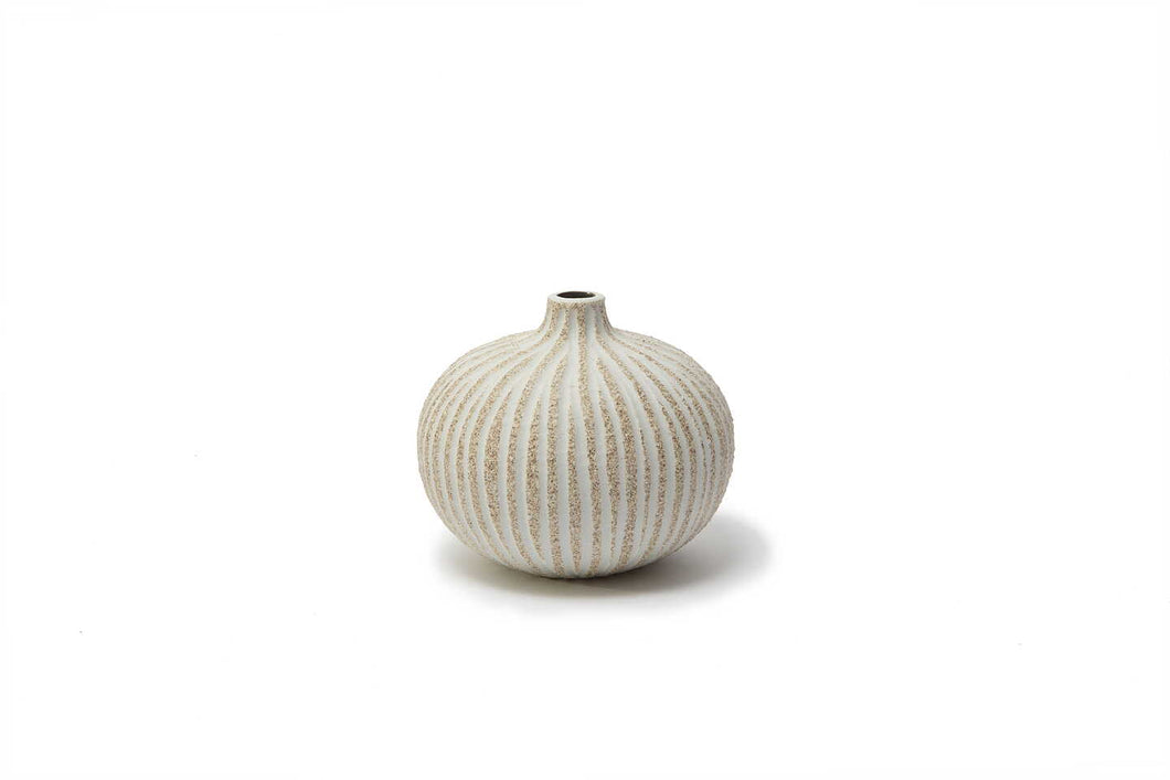 LINDFORM Vase Bari Stripe Brown in 2 Größen