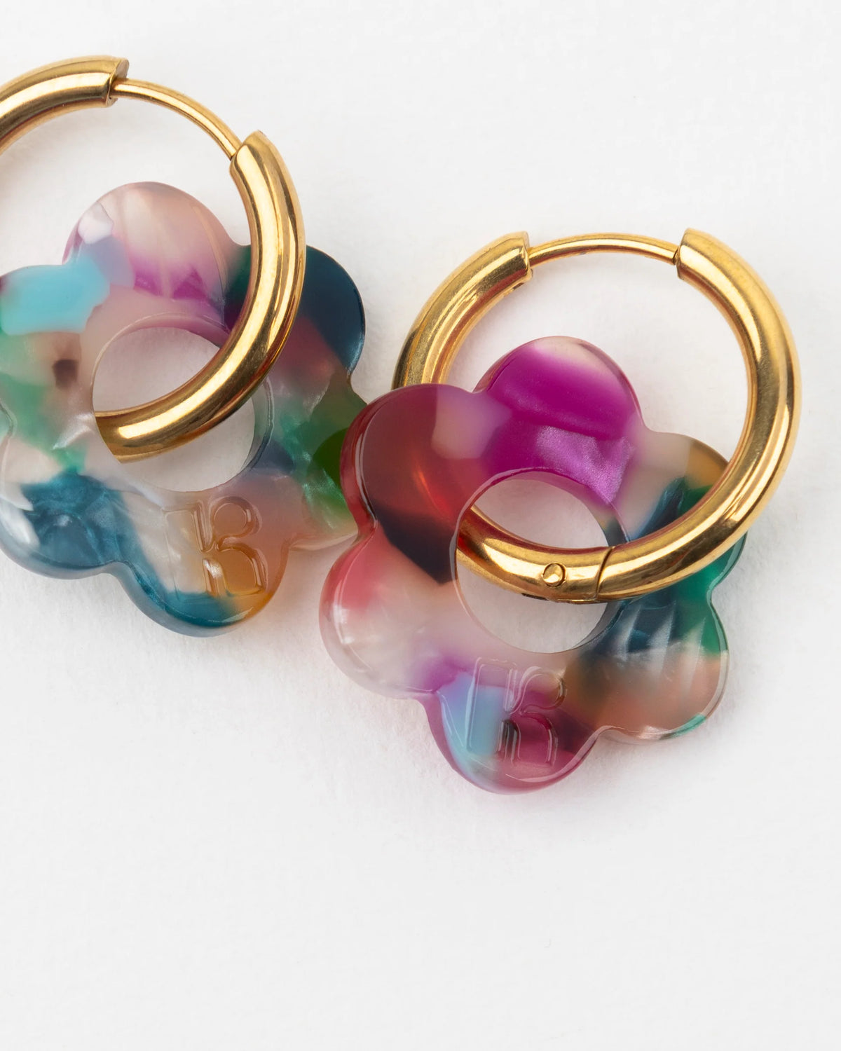 KURAGE GINZA Duo Creolen Baby Fleurette Confetti