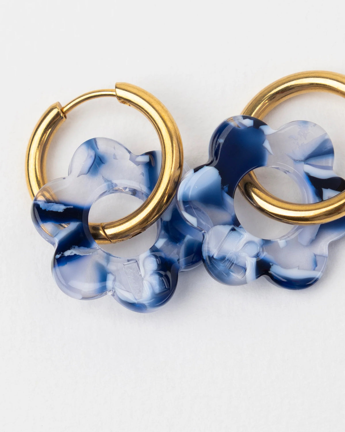 KURAGE GINZA Duo Creolen Baby Fleurette Ocean