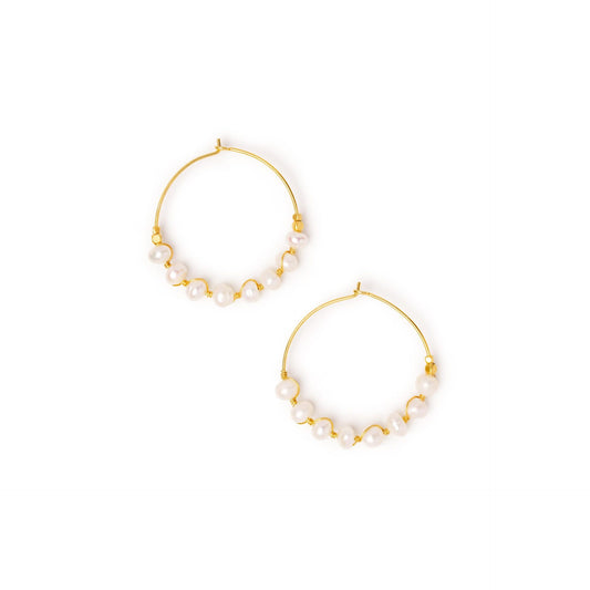 IBU Jewels Creolen Pearl EC