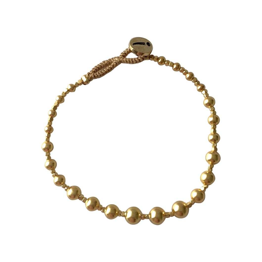 IBU JEWELS Armband Lulu Round Gold EO05