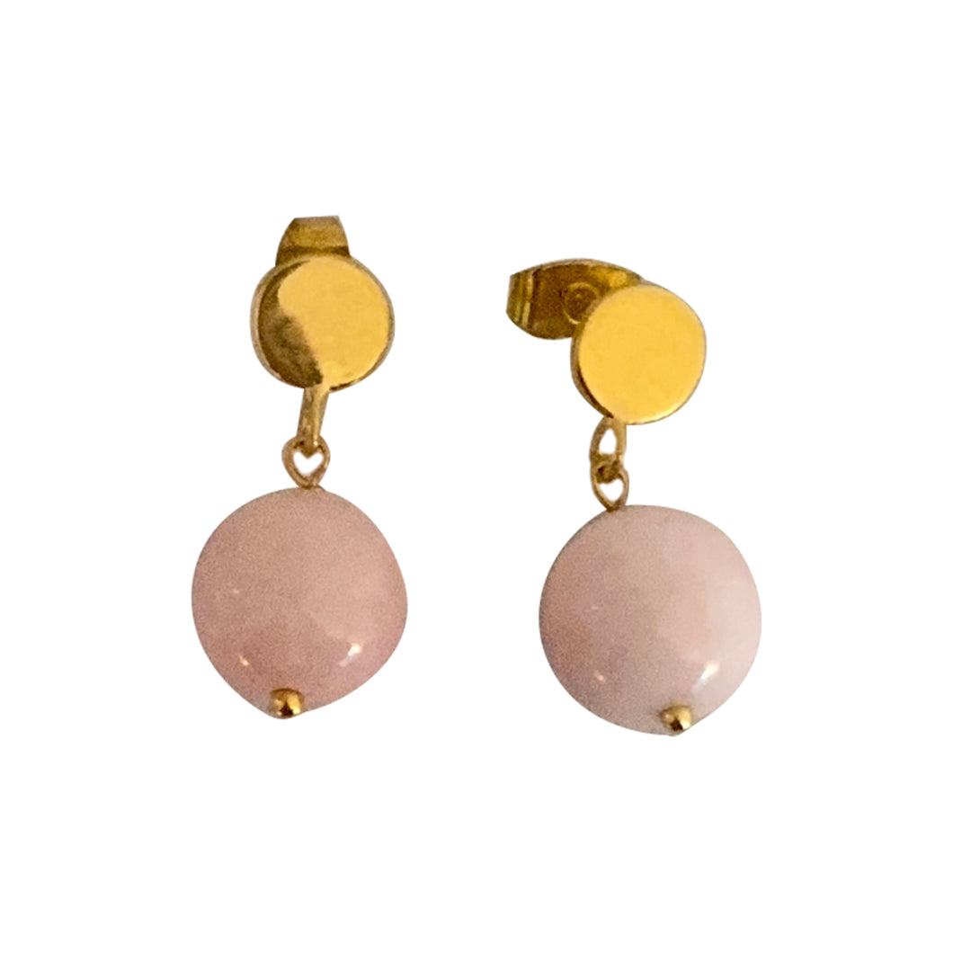 IBU JEWELS Ohrstecker Bo Rosenquartz ES04