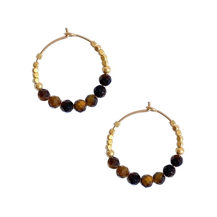 IBU JEWELS Creolen Tiger Eye EU07