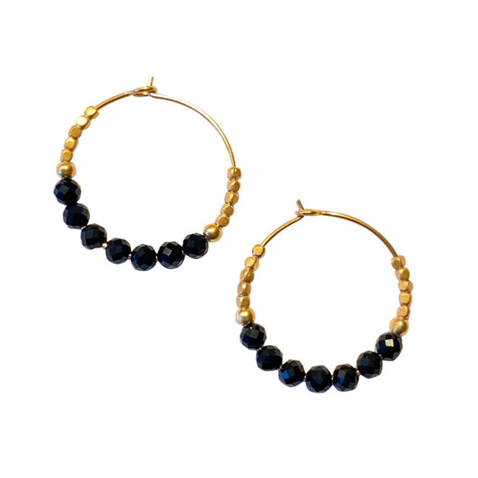IBU JEWELS Creolen Onyx EU14
