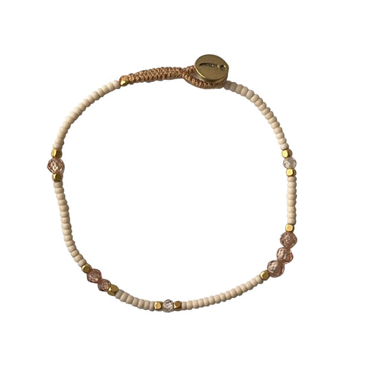 IBU JEWELS Armband Lulu Bold Antique Beige GM01