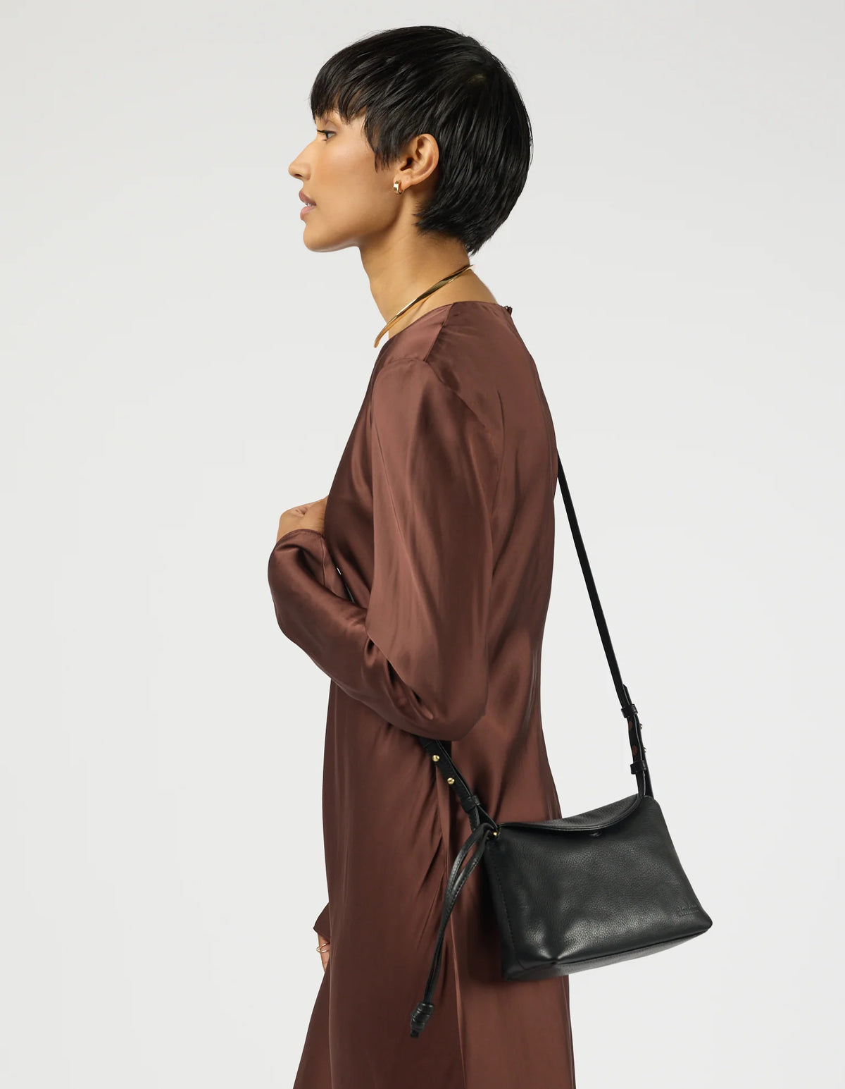 O MY BAG Bag Handtasche Sienna Mini aus Leder - Black