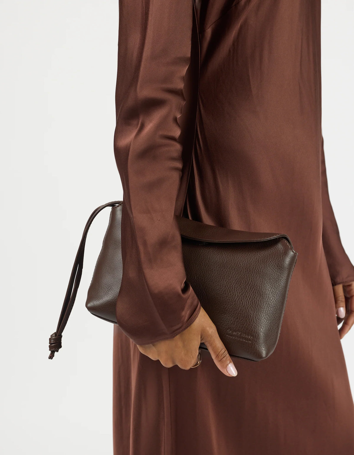 O MY BAG Bag Handtasche Sienna Mini aus Leder - Chocolate