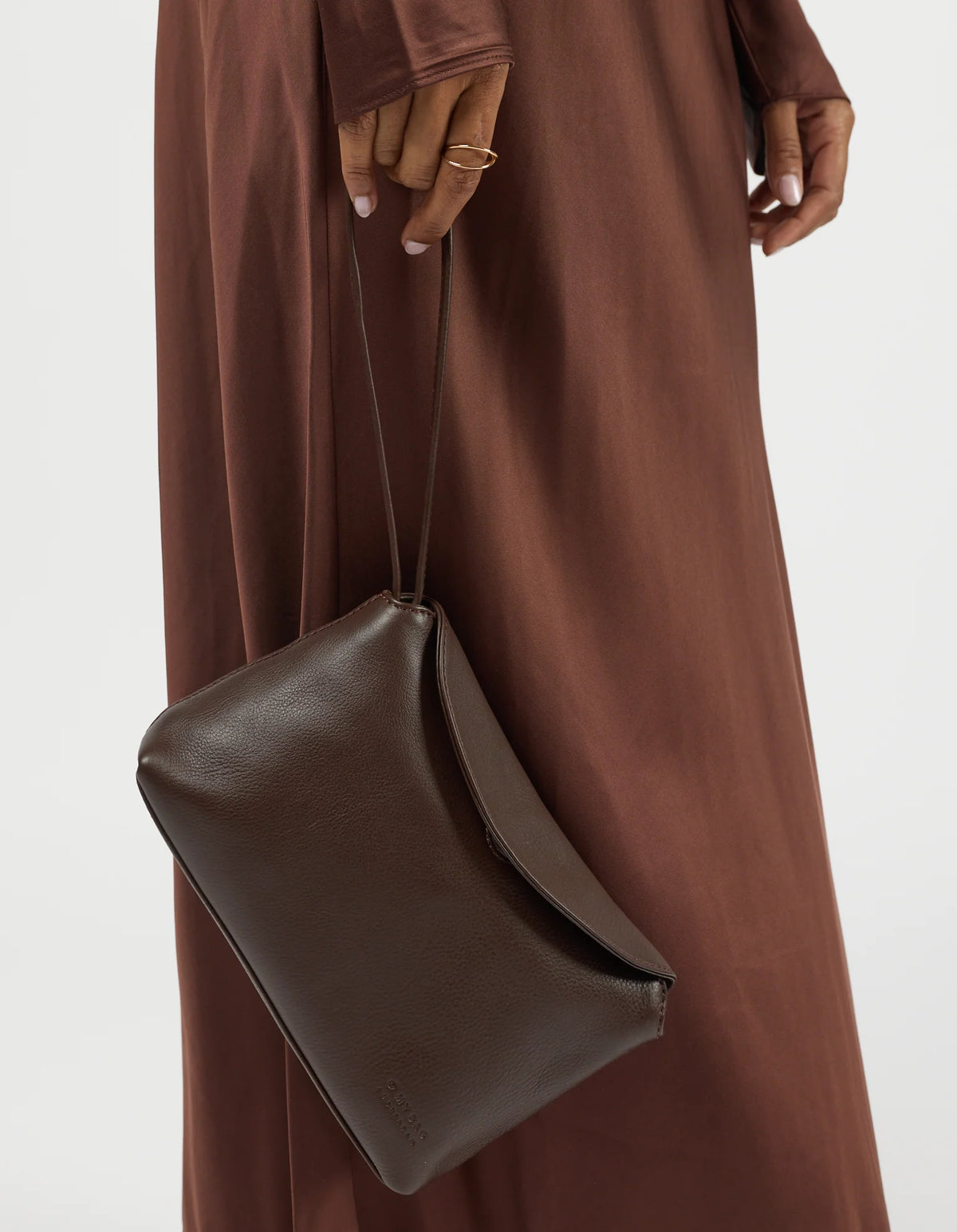 O MY BAG Bag Handtasche Sienna Mini aus Leder - Chocolate