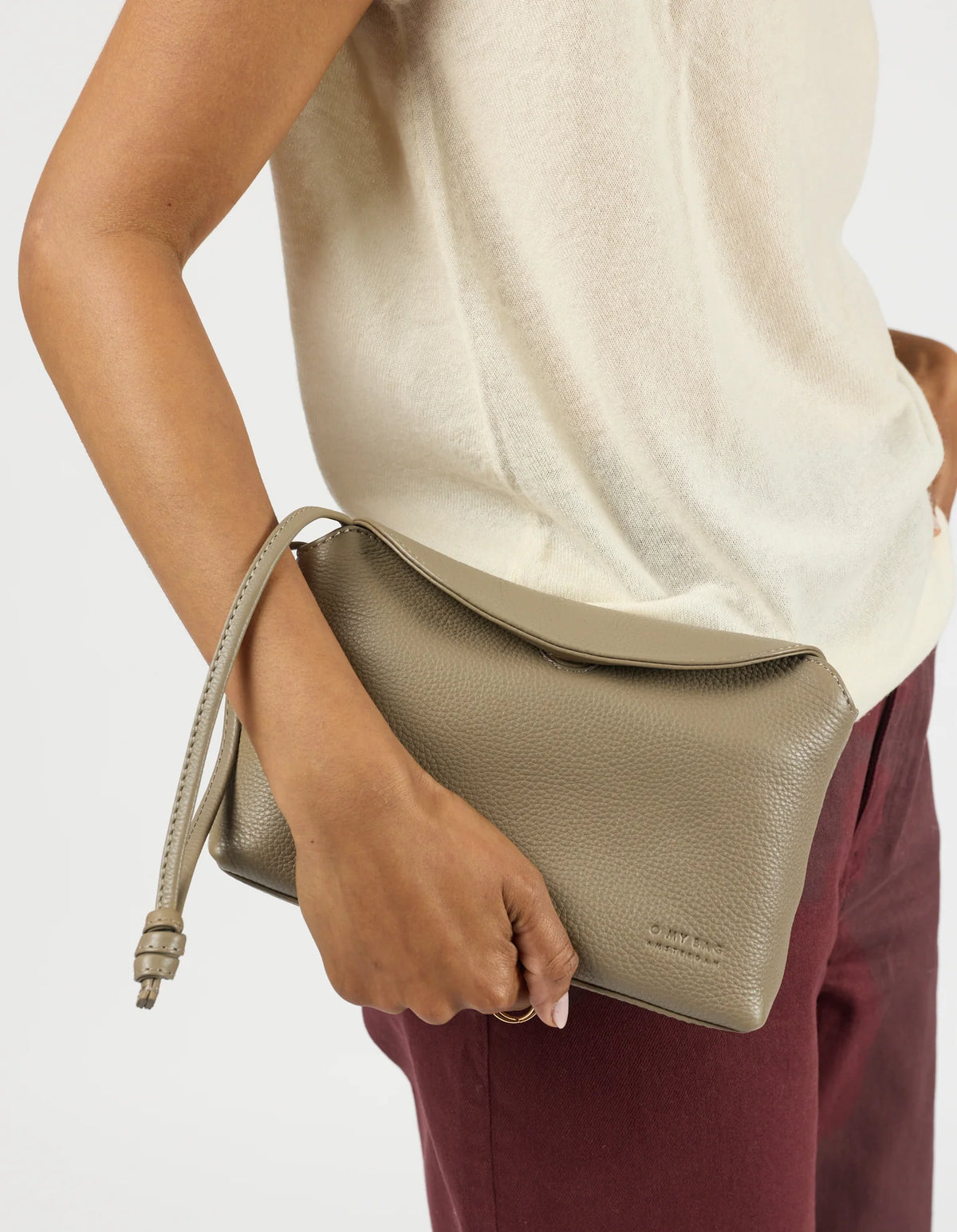 O MY BAG Bag Handtasche Sienna Mini aus Leder - Clay