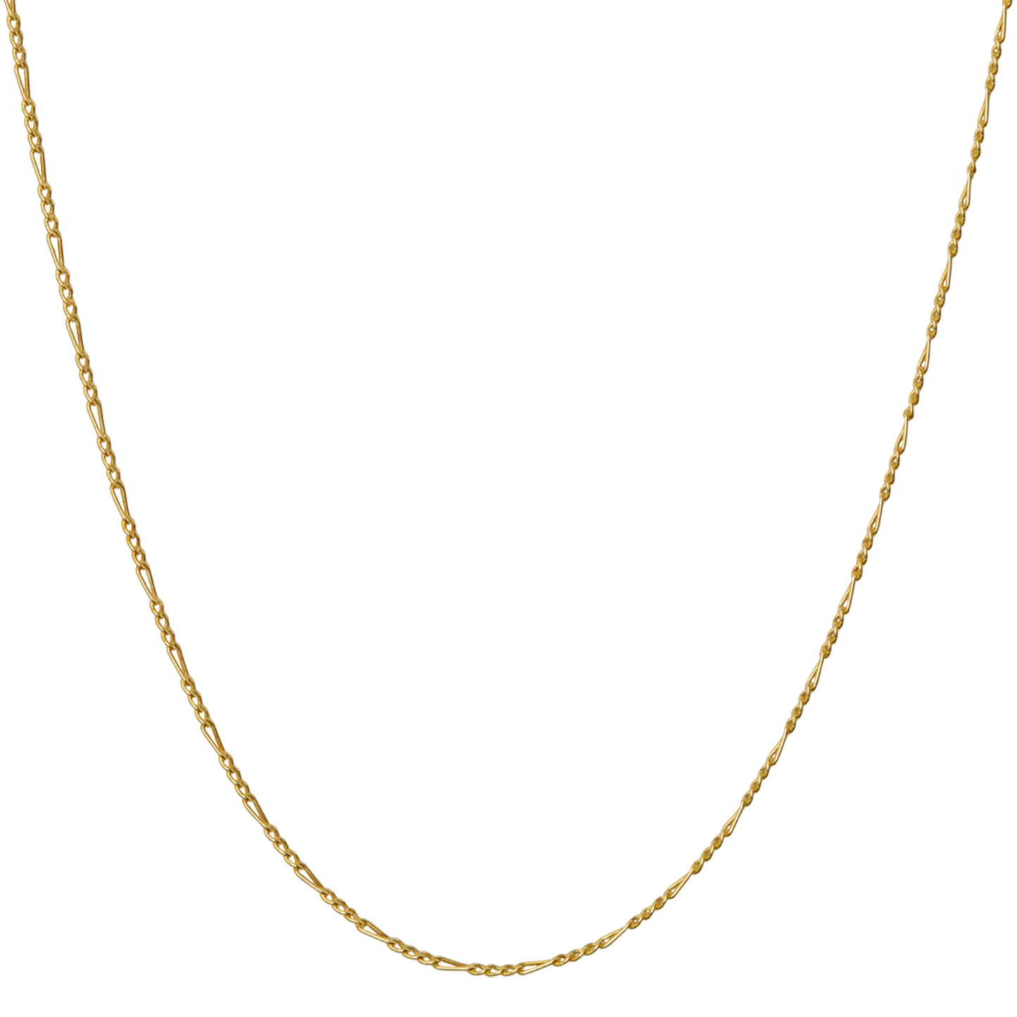 MAANESTEN Choker Halskette Figaros Gelbgold