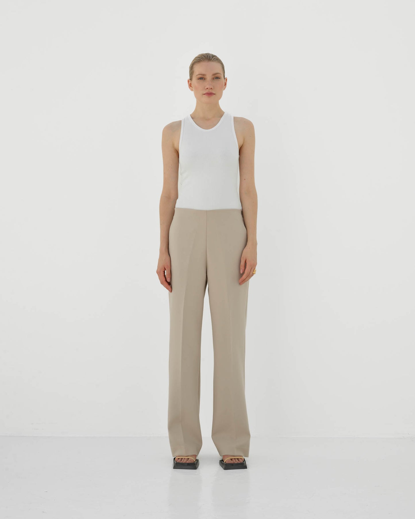 CLUB L'AVENIR Wide Pants - Hose Flo'CL Sand