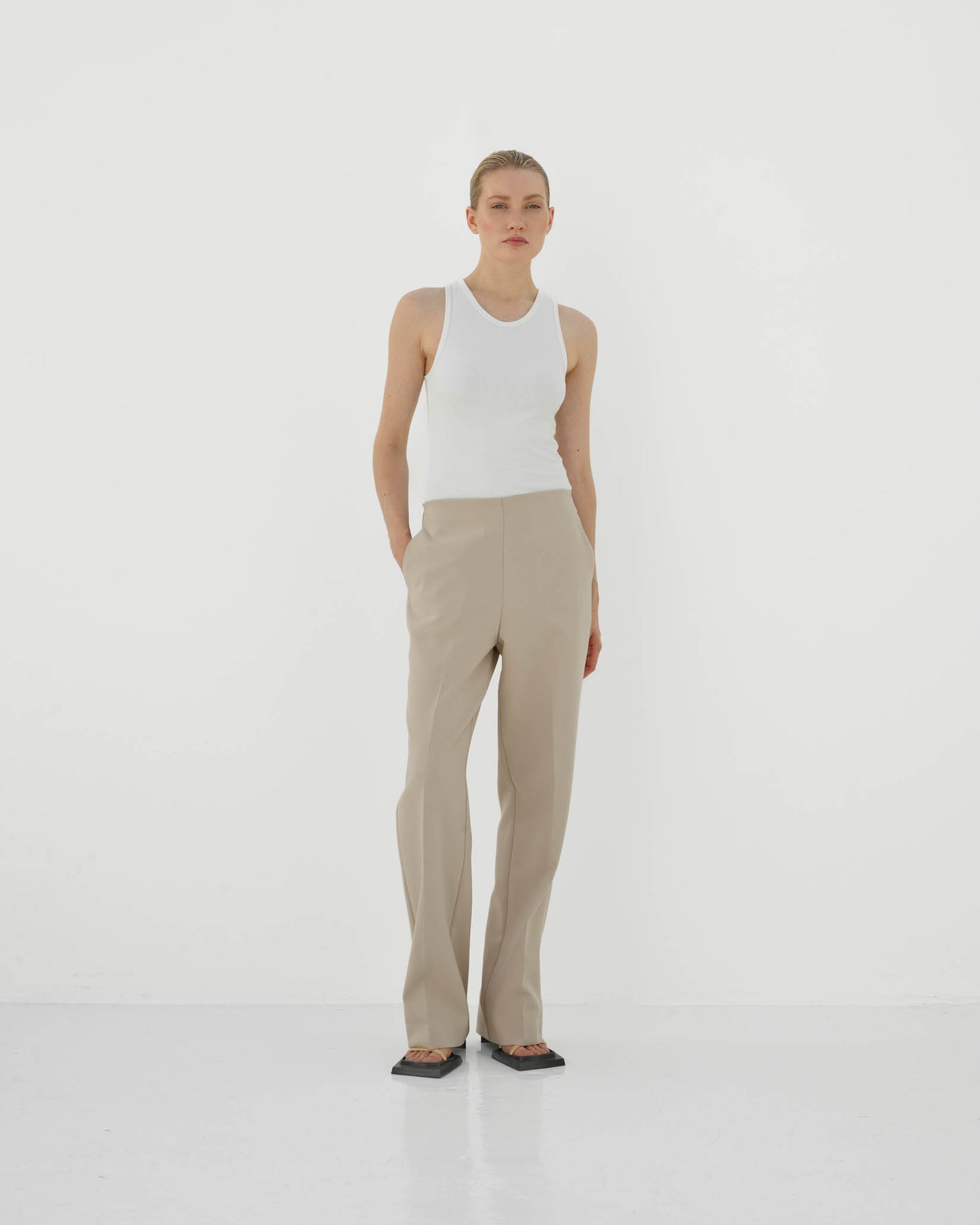 CLUB L'AVENIR Wide Pants - Hose Flo'CL Sand