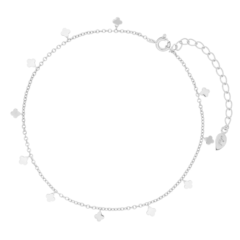 LEAF Fusskettchen Clover Sterlingsilber