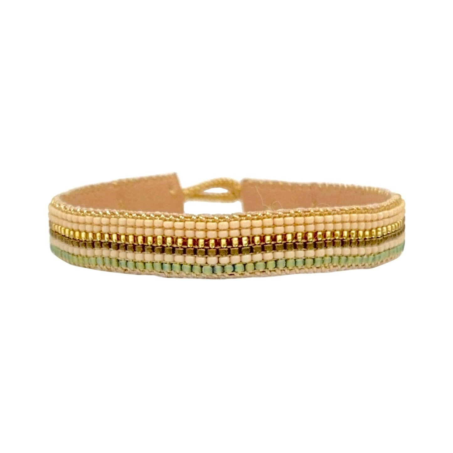 IBU Jewels Half Cuff Armband Mix Antique Beige GC01