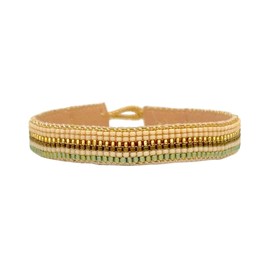 IBU Jewels Half Cuff Armband Mix Antique Beige GC01