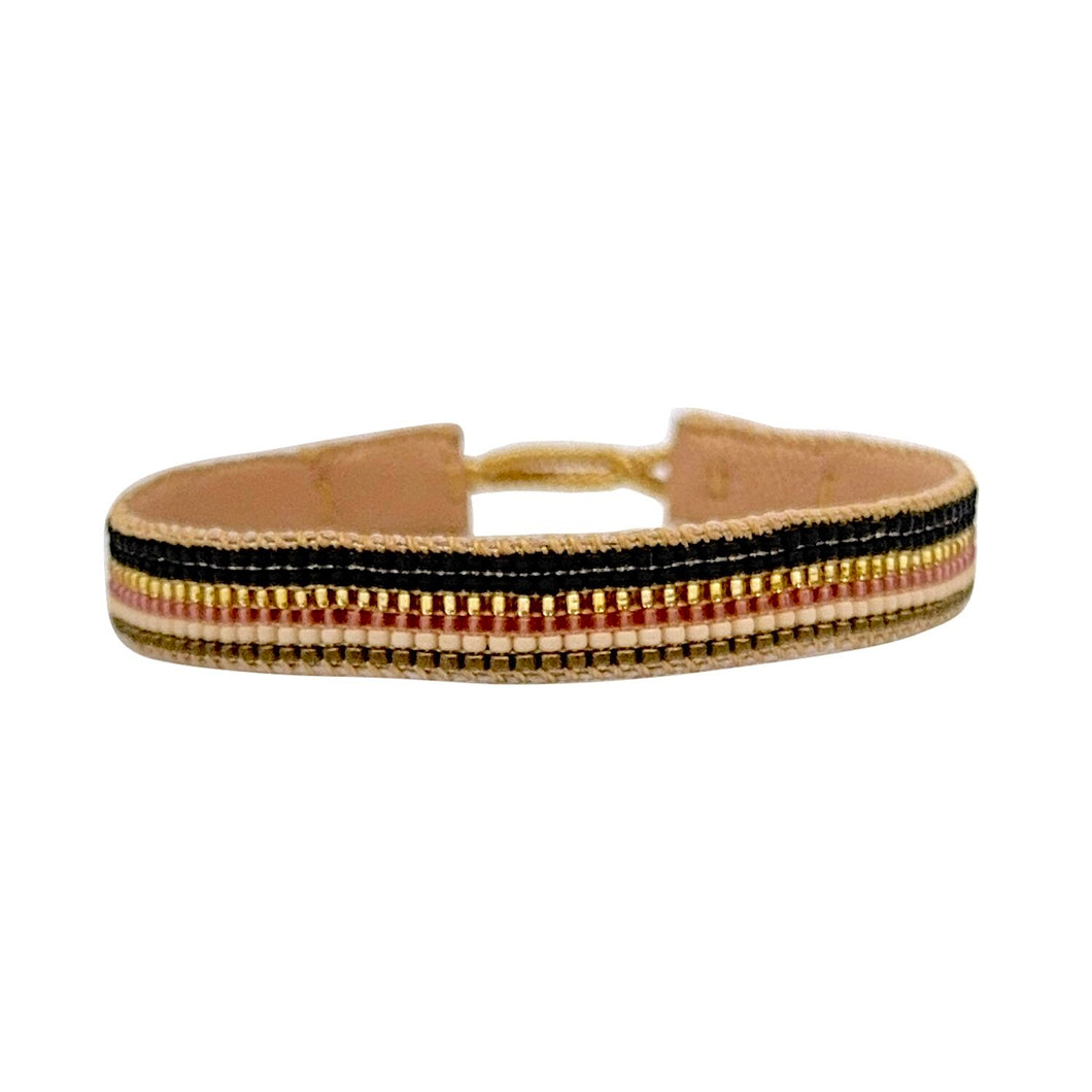 IBU Jewels Half Cuff Armband Mix Black GC02