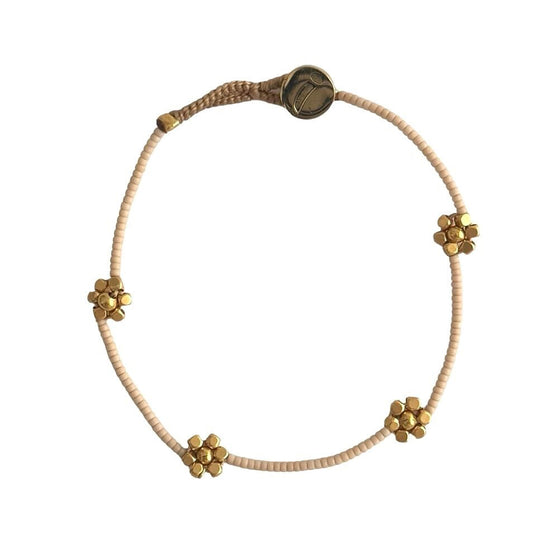 IBU JEWELS Armband Lulu Queenie Antique Beige GP01