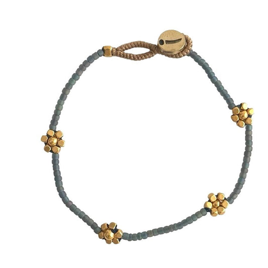 IBU JEWELS Armband Lulu Queenie Grey GP04