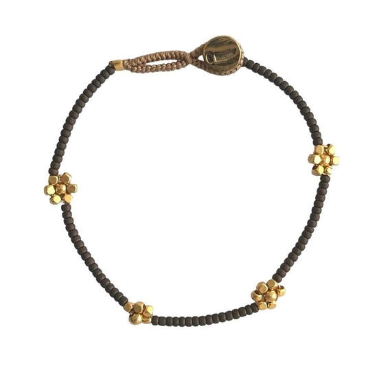 IBU JEWELS Armband Lulu Queenie Bronze GP06