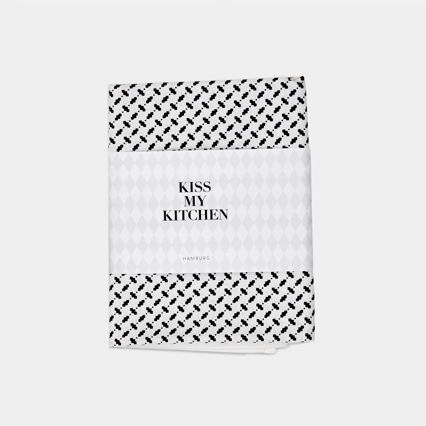 KISS MY KITCHEN Geschirrtuch Pali black