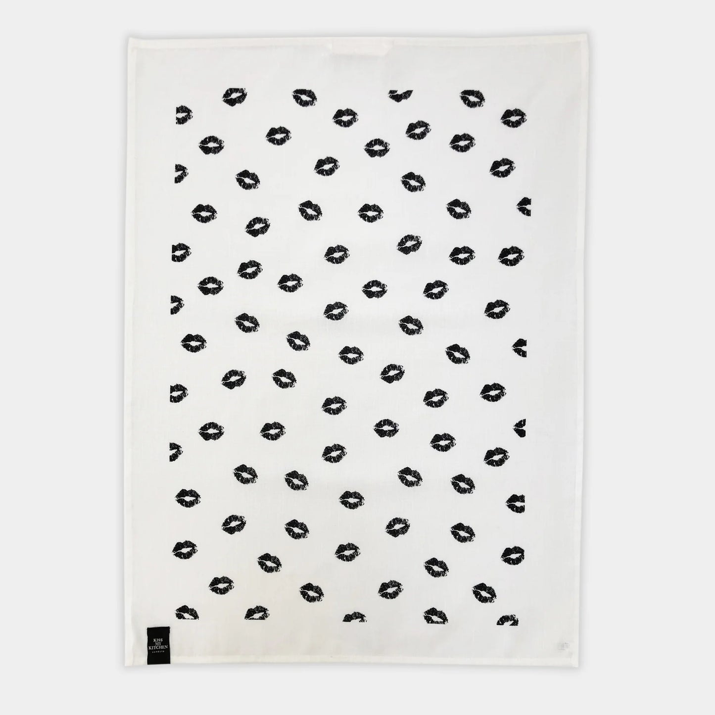 KISS MY KITCHEN Geschirrtuch Kiss black