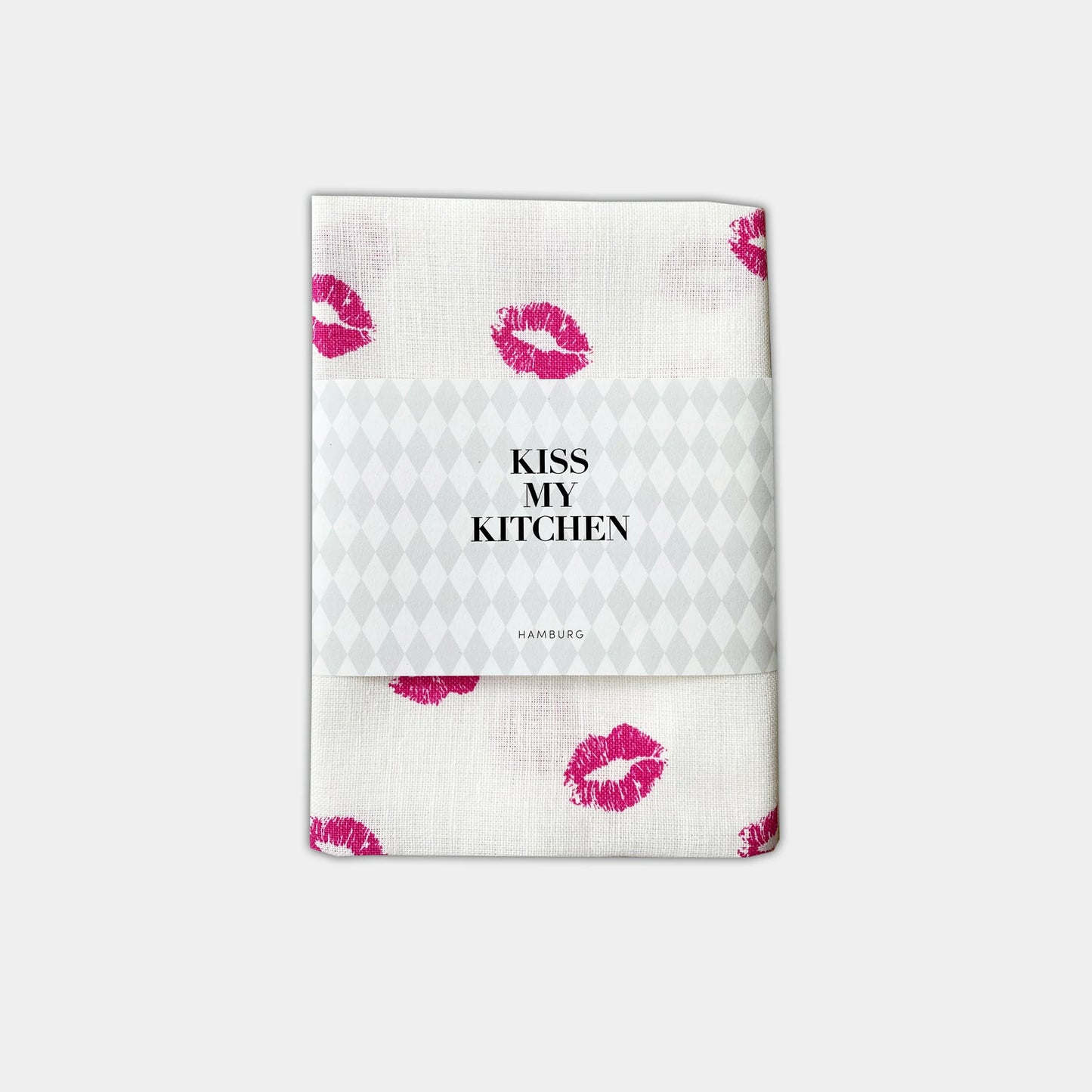 KISS MY KITCHEN Geschirrtuch Kiss pink