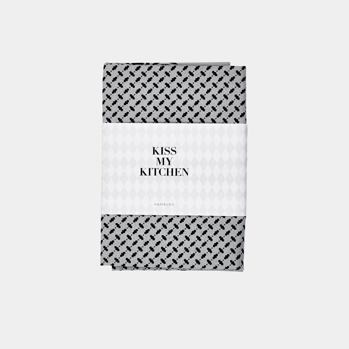 KISS MY KITCHEN Geschirrtuch Pali grey
